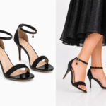 Royal Black Party Sandals for Women